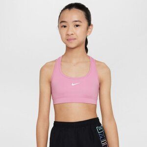Girls 8-20 Nike Swoosh Sports Bra Color: Flamingo Pink Size: X LARGE